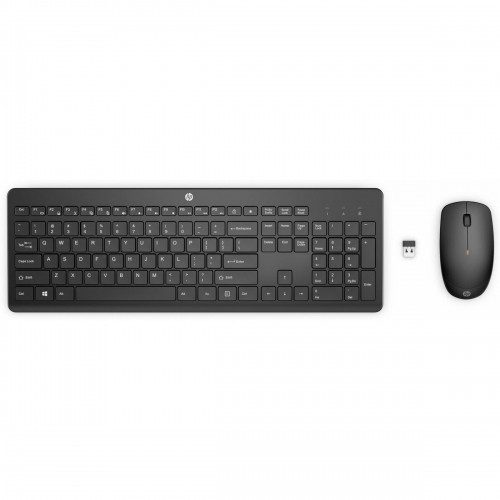 Клавиатура и мышь HP 235 Чёрный QWERTY Qwerty US image 1