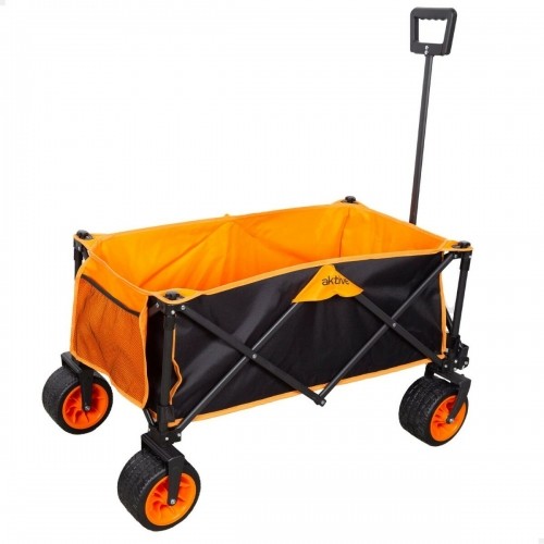 Multi-purpose Cart Aktive Orange Polyester PVC Steel 86 x 108 x 44 cm Foldable Beach image 1