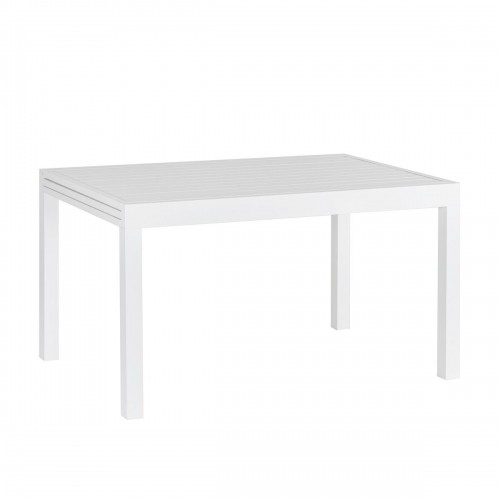 Dining Table Thais White Aluminium 135 x 90 x 74 cm image 1