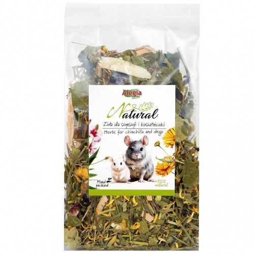 ALEGIA Herbs for chinchilla and degu - treat for chinchillas and degus - 100g image 1