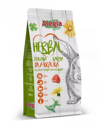 ALEGIA Herbal dry rabbit food - 600g image 1