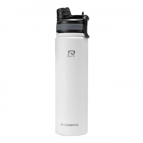 Rockbros 35210029006 bicycle thermal bottle for drinks 620 ml - white image 1
