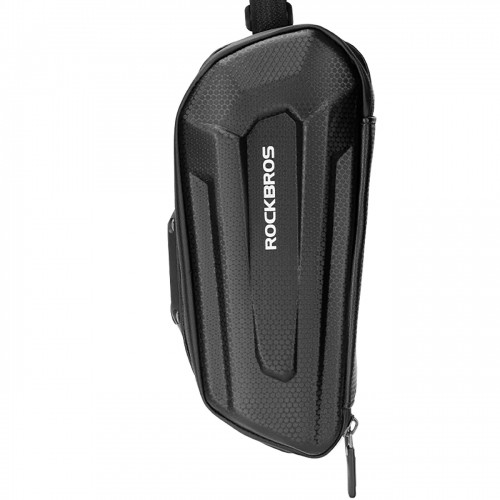 Rockbros B69 bicycle saddle bag 1.7l with easy release system - black image 1