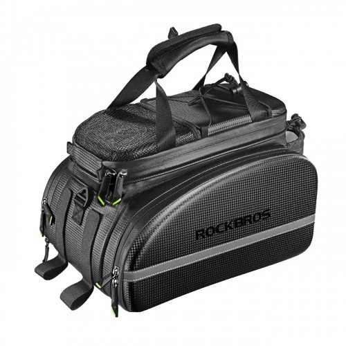 Rockbros A6-6 bicycle bag for trunk, 35 l, with fold-out pockets - black image 1