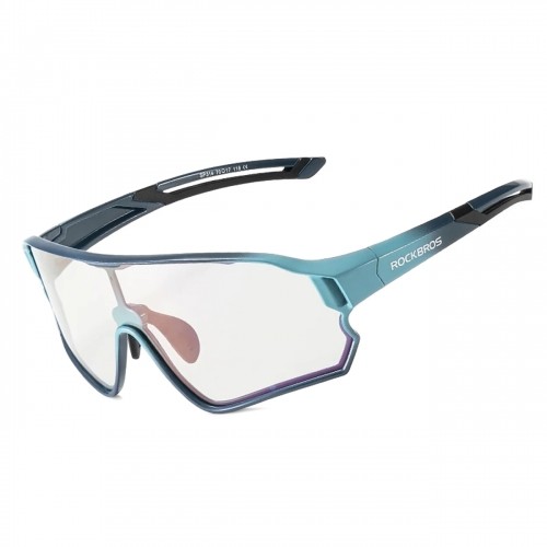 Rockbros 14110009005 photochromic cycling glasses for children 8-14 years old - blue image 1