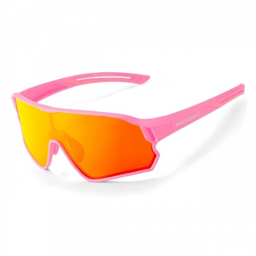 Rockbros 14110009004 photochromic cycling glasses for children 8-14 years old - pink image 1