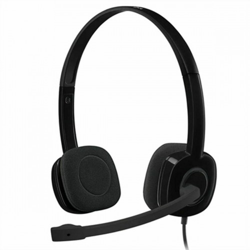 Headphones with Microphone Logitech 981-000589 Black image 1