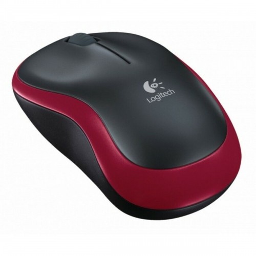 Optical Wireless Mouse Logitech M185 Red image 1