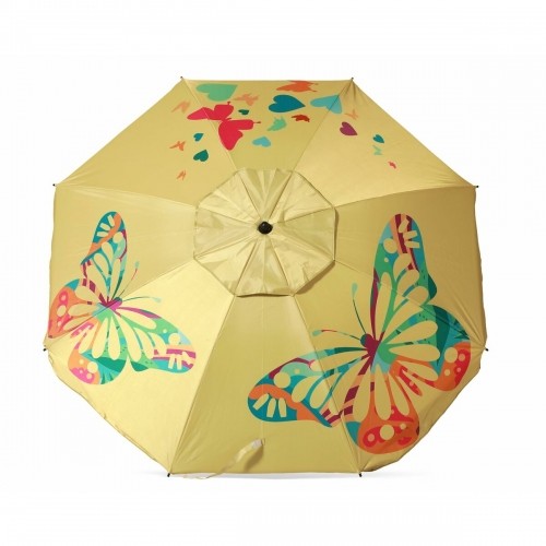 Bigbuy Outdoor Пляжный зонт Dzeltens 200 cm UPF 50+ image 1