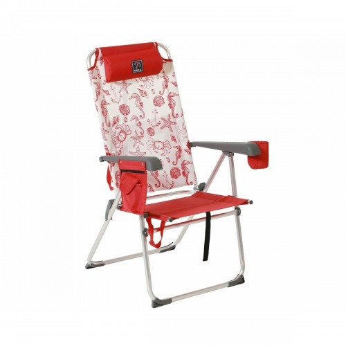 Folding Chair Red 106 x 47 x 45 cm image 1