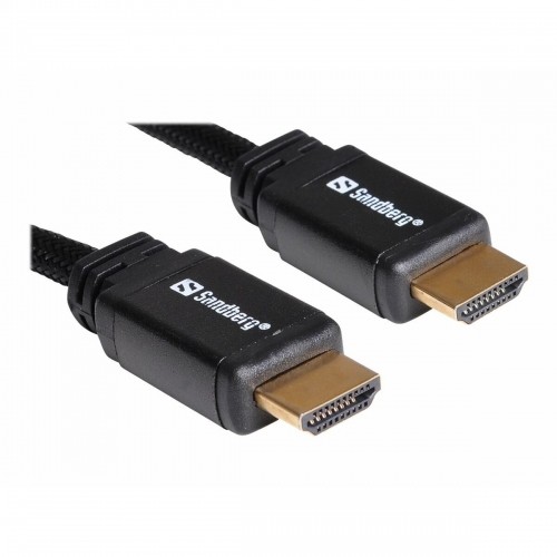 HDMI Kabelis Sandberg 508-99 Melns 3 m image 1