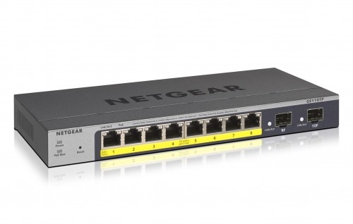 NETGEAR GS110TP Managed L2/L3/L4 Gigabit Ethernet (10/100/1000) Power over Ethernet (PoE) Grey image 1