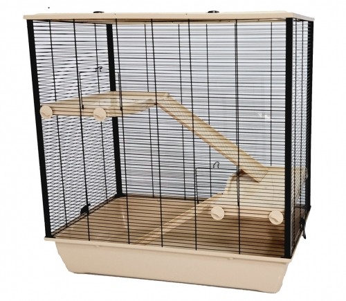 INTER-ZOO Frodo + Plastic Beige - cage for a hamster image 1