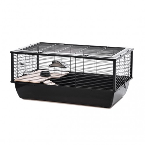 INTER-ZOO Bob + Wood black - cage for a hamster image 1