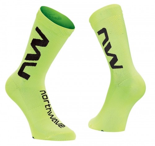 Velo zeķes Northwave Extreme Air yellow fluo-black image 1