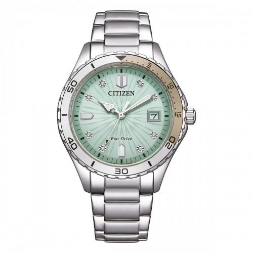 Мужские часы Citizen FE6170-88L Зеленый Серебристый image 1