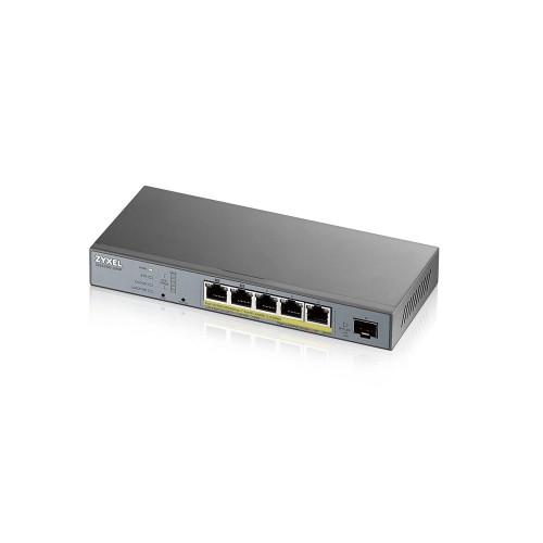 Zyxel GS1350-6HP-EU0101F network switch Managed L2 Gigabit Ethernet (10/100/1000) Power over Ethernet (PoE) Grey image 1