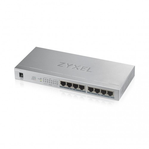 Zyxel GS1008HP Unmanaged Gigabit Ethernet (10/100/1000) Power over Ethernet (PoE) Grey image 1