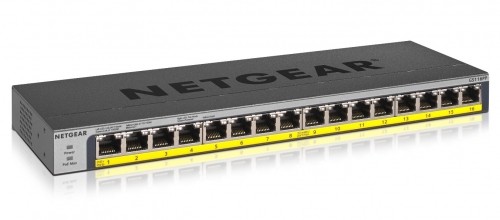 NETGEAR GS116PP Unmanaged Gigabit Ethernet (10/100/1000) Power over Ethernet (PoE) Black image 1