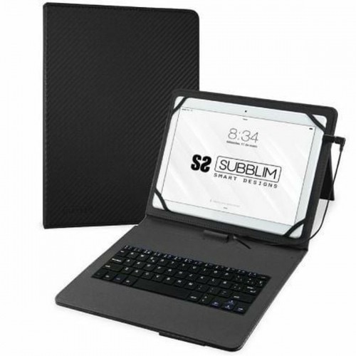 Чехол для планшета с клавиатурой Subblim SUB-KT1-USB001 Чёрный Испанская Qwerty image 1