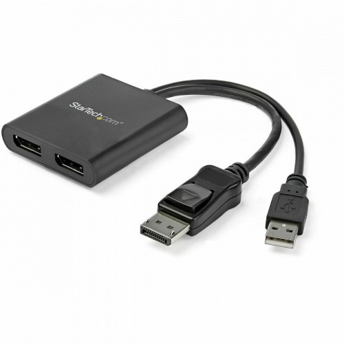 USB Hub Startech MSTDP122DP Black 4K Ultra HD image 1