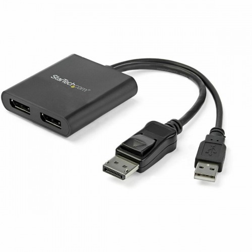 USB Centrmezgls Startech MSTDP122DP Melns 4K Ultra HD image 1