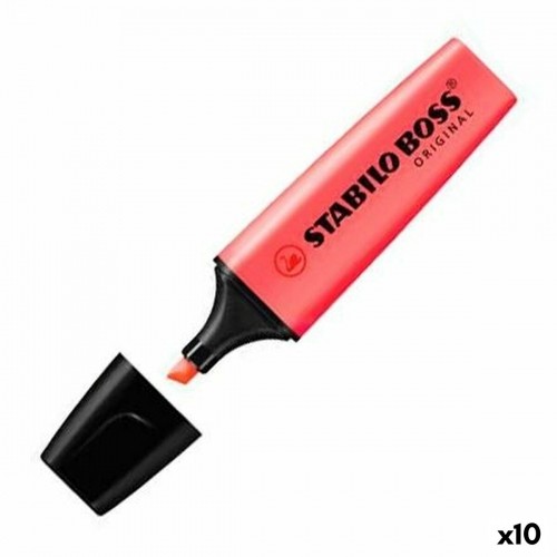 Highlighter Stabilo Red (10 Units) image 1