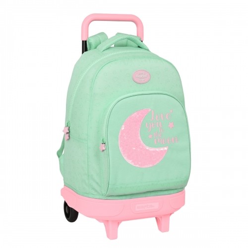Школьный рюкзак с колесиками BlackFit8 Moon Зеленый 33 x 45 x 22 cm image 1