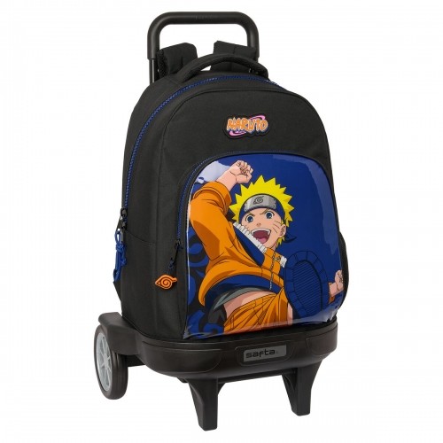 School Rucksack with Wheels Naruto Ninja Blue Black 33 x 45 x 22 cm image 1