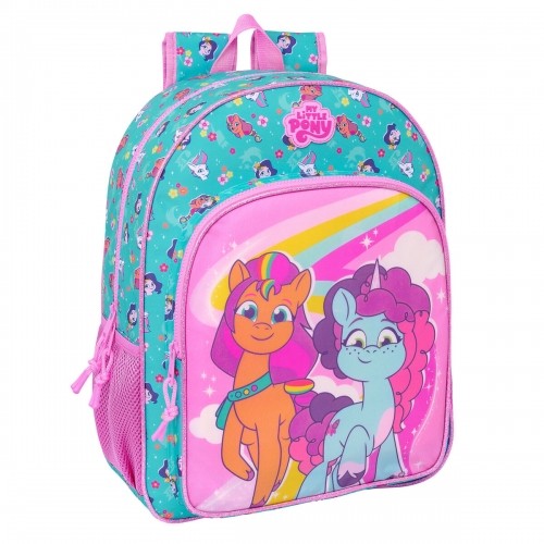 School Bag My Little Pony Magic Pink Turquoise 33 x 42 x 14 cm image 1