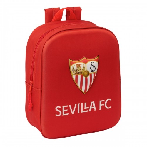 School Bag Sevilla Fútbol Club Red 22 x 27 x 10 cm 3D image 1