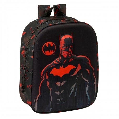 Skolas soma Batman Melns 22 x 27 x 10 cm 3D image 1