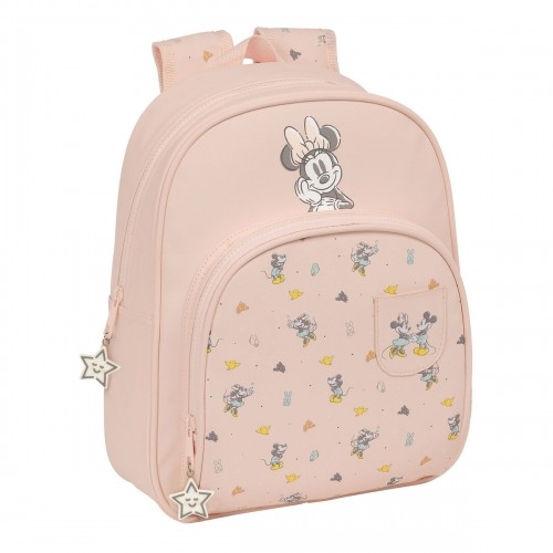 School Bag Minnie Mouse Baby Pink 28 x 34 x 10 cm image 1