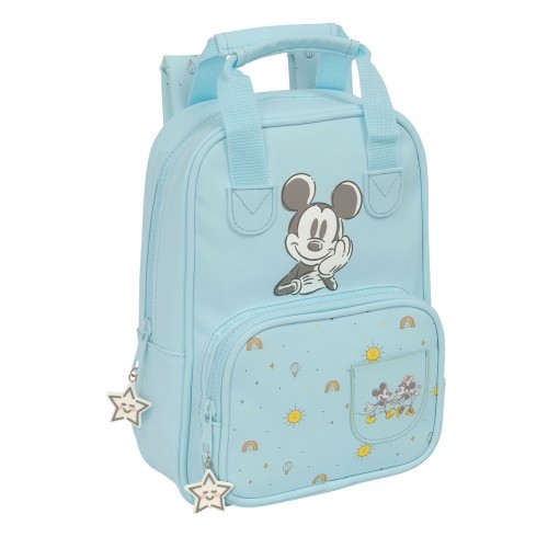 School Bag Mickey Mouse Clubhouse Baby Light Blue 20 x 28 x 8 cm image 1