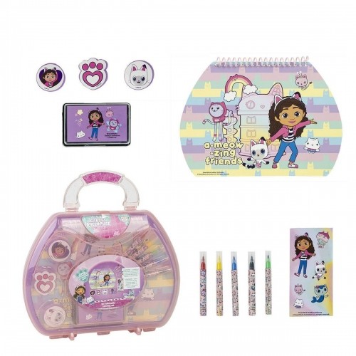 Stationery Set Gabby's Dollhouse Pink Briefcase image 1