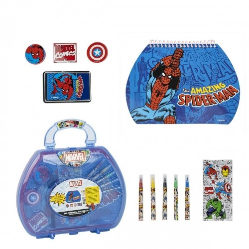 Stationery Set Marvel Blue Briefcase image 1