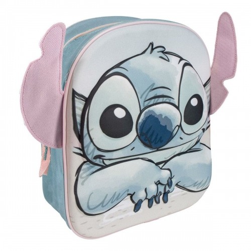 Школьный рюкзак Stitch Светло Синий 22 x 27 x 10 cm image 1