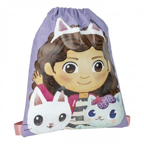 Детский рюкзак-мешок Gabby's Dollhouse Лиловый 26 x 33 x 1 cm image 1