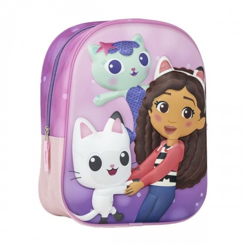 School Bag Gabby's Dollhouse Pink 25 x 31 x 10 cm image 1