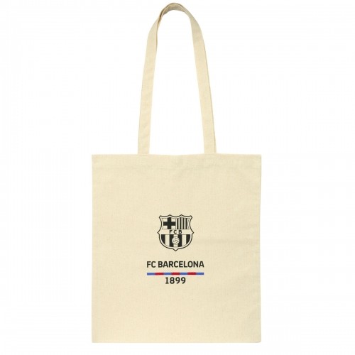 Bag F.C. Barcelona Beige Cotton image 1