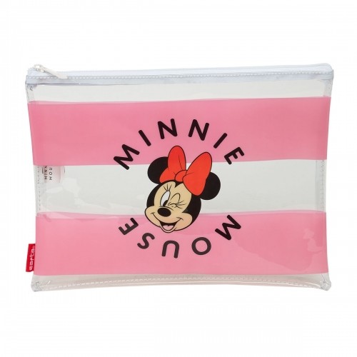 Waterproof Bag Minnie Mouse Beach Pink Transparent image 1