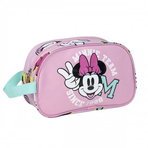 Ceļojumu Piederumu Somiņa Minnie Mouse Fuksija 100 % poliesters image 1