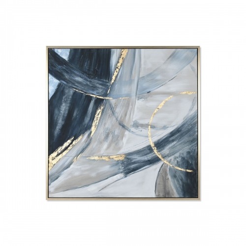 Картина Home ESPRIT Синий Белый Абстракция современный 131 x 3,8 x 131 cm image 1
