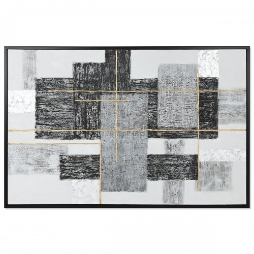 Glezna Home ESPRIT Balts Melns Bronza Moderns 156 x 3,8 x 106 cm image 1