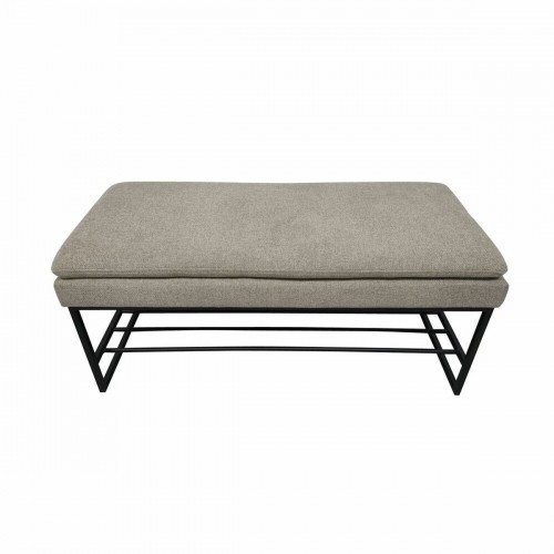 Foot-of-bed Bench DKD Home Decor Чёрный Бежевый полиэстер Железо (80 x 36 x 35 cm) image 1