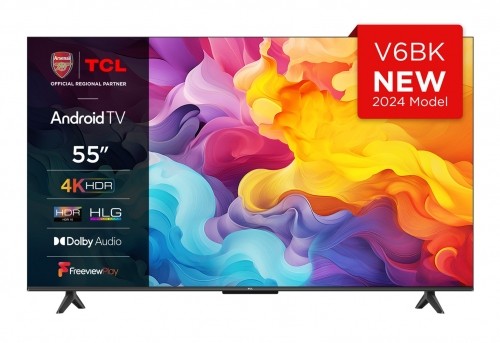 TCL 55V6B TV 139 cm (55") 4K Ultra HD Smart TV Wi-Fi Black image 1