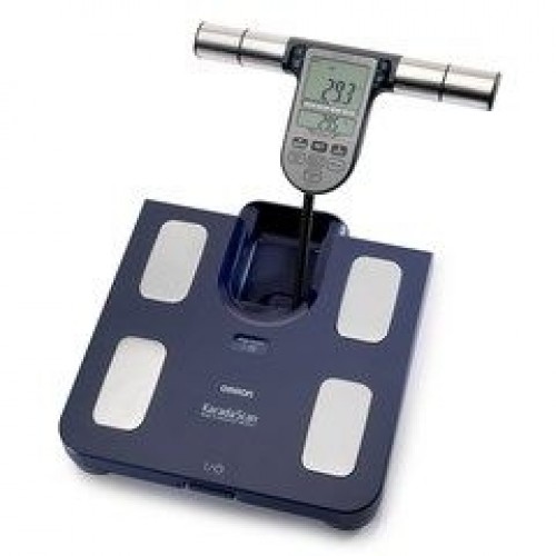 Omron BF511 Square Blue Electronic personal scale image 1