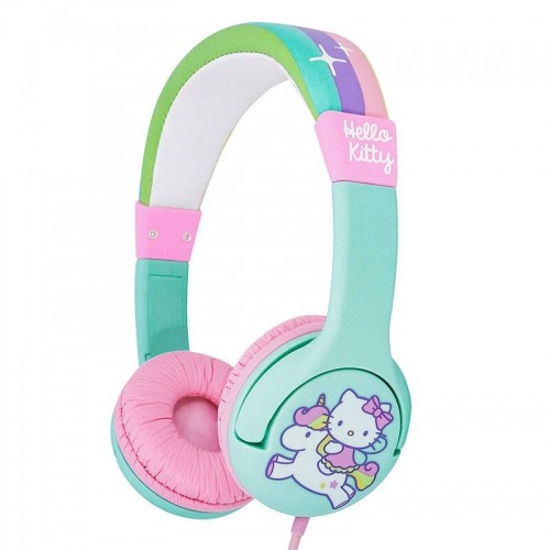 Wired headphones for Kids OTL Hello Kitty Rainbow (turquoise) image 1