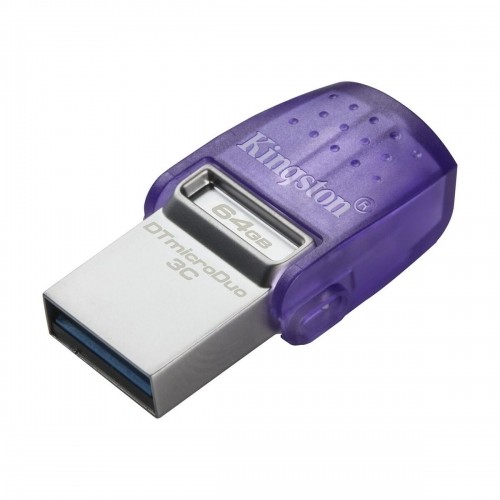 USB Zibatmiņa Kingston microDuo 3C 64 GB Violets (1 gb.) image 1