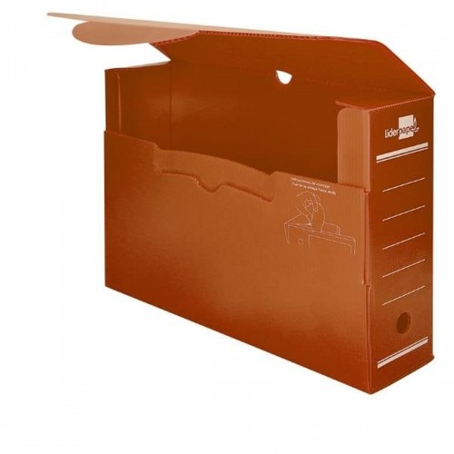 File Box Liderpapel DF08 Brown (5 Units) image 1